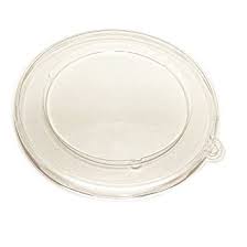 [51616D500-SPEC] Lid Flat Round Clear PET for 16 oz Squat Bagasse Bowl