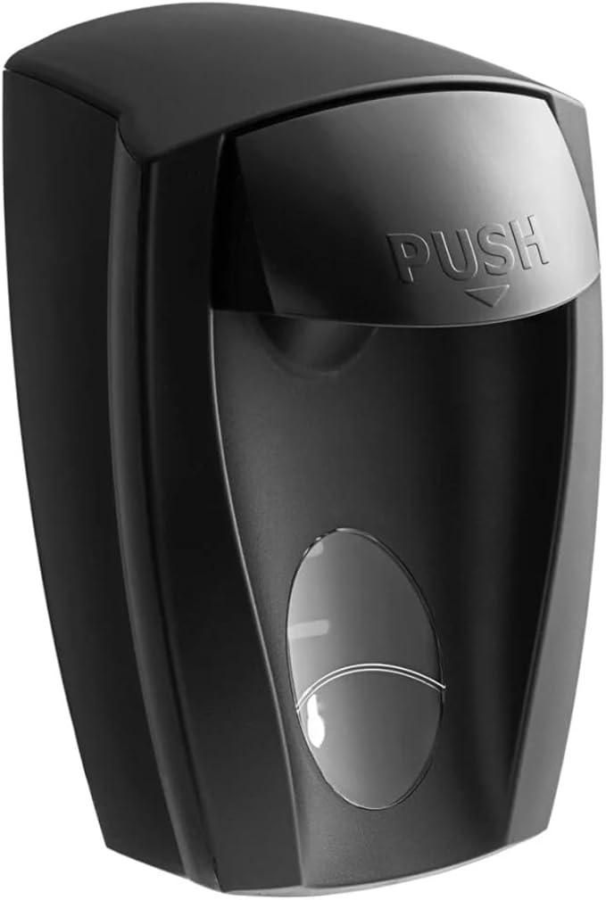 [9942BLK] Dispenser for 1000 ml Foaming Soap Manual Wall Mount Black