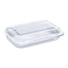 [PET30UT1] 9.5x7x2" Hinged Clear Container