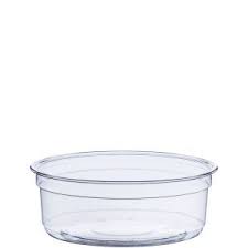[LG8R] Recessed Lid Bare Clear Deli Containers RPET