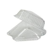 [C54HT1] 5.5x6x3" Pie Wedge Hinged Container