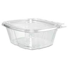 [CTR16BD] 16 oz Hinged Round Tamper Bowl Dome Lid