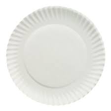 [9COATED] 9" Coated Paper Plate White