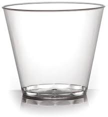 [PTC09SW-D92] 9 oz Clear Squat Plastic Cup PET