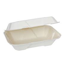 [MB205W] 9x6x3" Hinged White MFPP Container