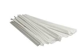 [8STRAW-AGAVE-BLK] 8" Black Agave Straw Wrapped SBA21W 6 mm