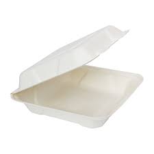 [MB851W] 8x8x3" Hinged White MFPP Container