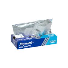 [21215] 12x10.75" Aluminum Foil Sheets Interfolded