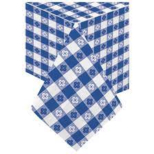 [549RW] Table Cover Plastic 54x108" Red White Check