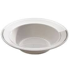 [RE0012] 12 oz Bowl White Scalloped PS