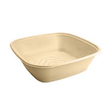 [512240F025] Lid Flat Square Clear PET for 160 240 oz Bagasse Bowls Closeout