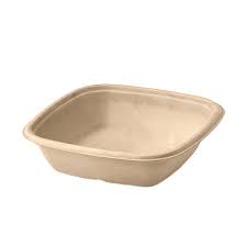 [512080F050-SPEC] Lid Flat Square Clear PET for 80 120 oz Bagasse Bowls