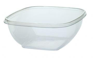 [52800B300] Lid Dome Square Clear PET for 24 32 48 oz Bowls