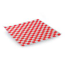 [12DRY-BLACK] 12x12" Greaseproof Sheet Black White Checkered