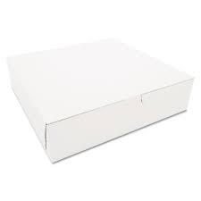 [10102WINDOW] 10x10x2.5" Cake Box White Window Auto