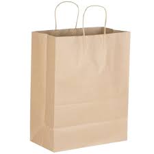 [SOSW] 13x7x17" Bag White Shopping Handle