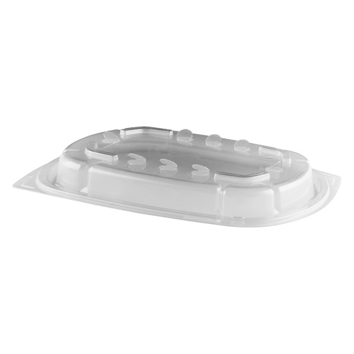 [4541424] 6x9" Oblong 24 oz Bottom Black Vented Crisp Food Technology