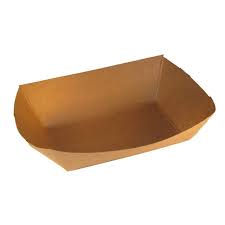 [2FD] 2 lb Paper Food Dish Wax Red White