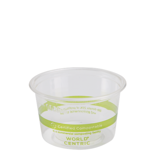 [CPL-CS-12SH-SPEC] Lid PLA Portion Cup Holder 9Q - 24 oz Clear