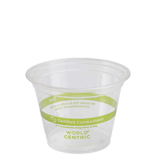 [CPL-CS-9] Lid PLA 4 to 9 oz Cold Cups Dome no Hole