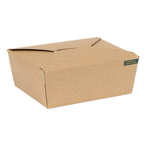 [BIOPAK8-B] # 8 Box Kraft 45 oz 6x4.75x2.5"