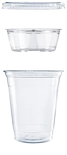 [PF35C2CP] 3.5 oz Two Comp Parfait Cup Combo Pack Closeout