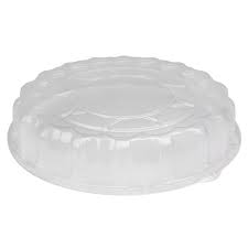 [9818K] 18" SmartLock Round Black Flat Tray