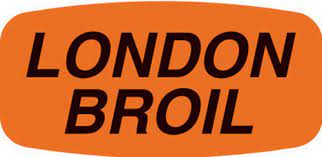 Label Day-Glo London Broil Closeout