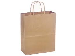 10x5x13" Small Vanity Bag Kraft Shopping Handle