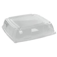 Lid Dome Clear PET for 14" Square Bagasse Platter