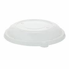 Lid Dome Clear PET for 24 32 48 Round Bagasse Bowls Closeout