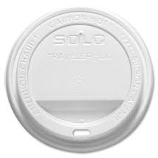 TL38R2-0007  8 oz Lid Solo Dome White for Hot Paper Cups