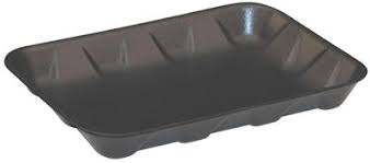 Foam Tray 4P 4PP Black 9.25x7x1.25"