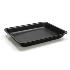Foam Tray 2P 2PP Black 8.25x6x1.13"