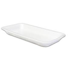 Foam Tray 10P White 10.75x5.88x1.19"