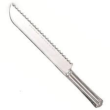 Bread Knife Serrated 10" Clear Closeout