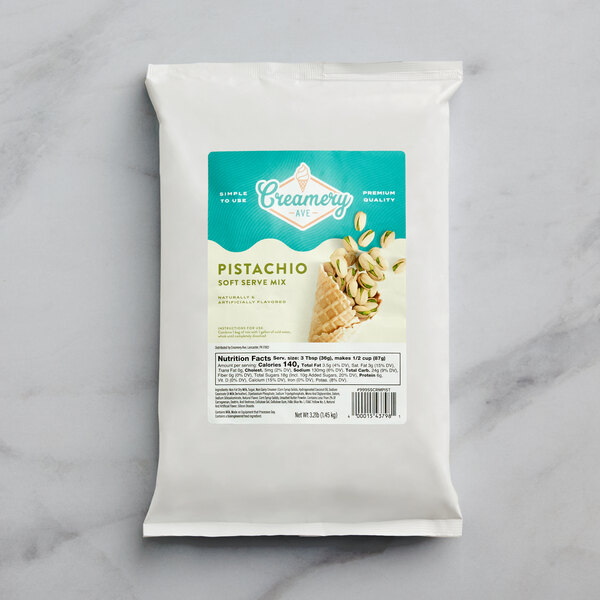 Creamery Ave. Pistachio Soft Serve Mix 3.2 lb.