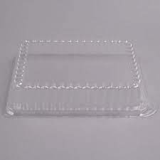 Lid 8x10" Dome Clear PET Rectangle