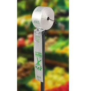 Tall Rollstar Poly Produce Bag Stand Black Metal