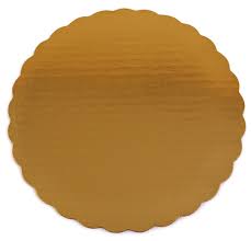 10" Cake Circle Gold V