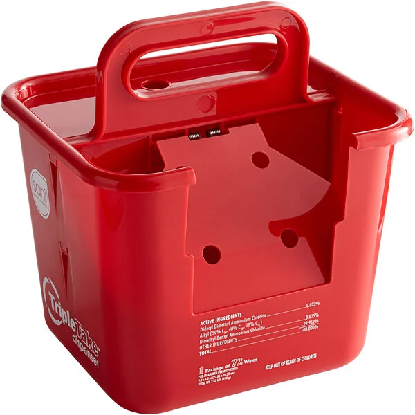 Sani Professional 924BKT1 Red Triple Take Dispenser