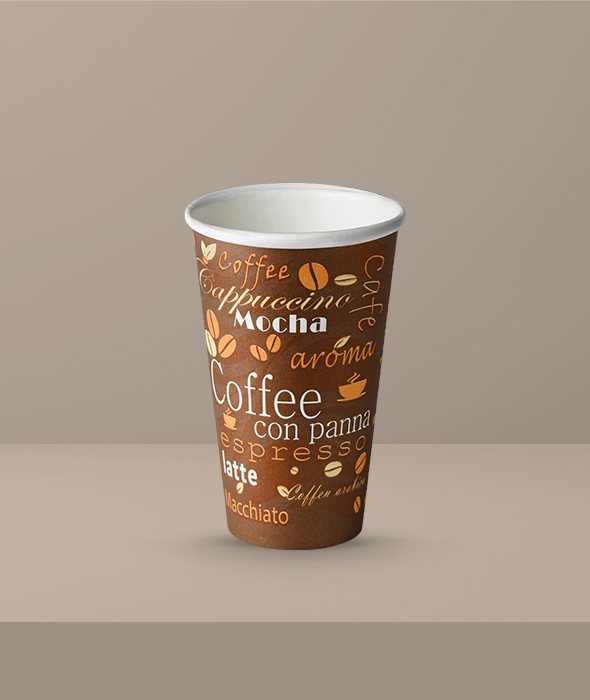 16 oz Hot Cup Coffee Design