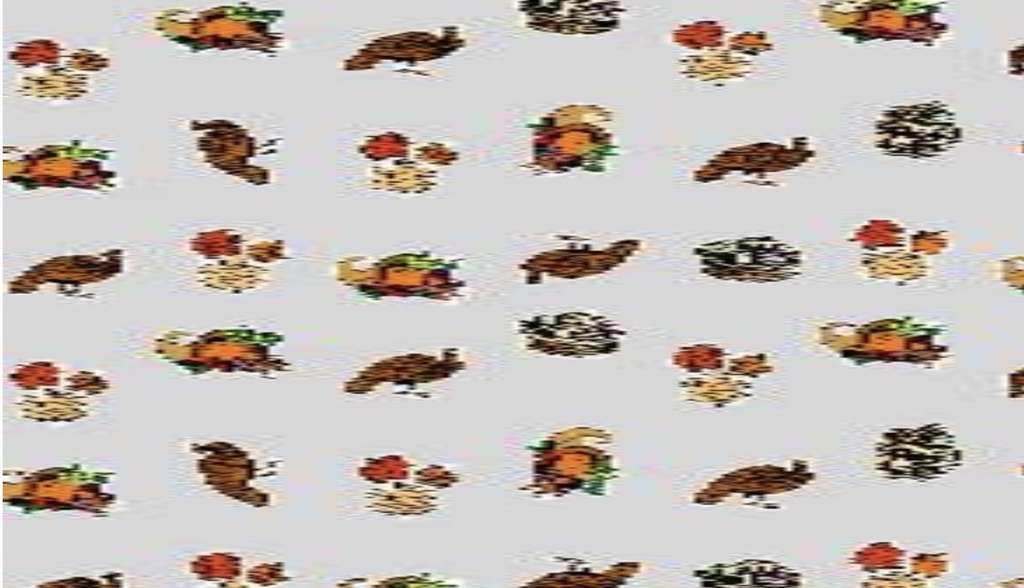 Cellophane Roll 40"x100' Turkey Cornucopia Leaves