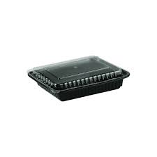 [KT8366B] 28 oz Oblong Black Microwave Combo KP Closeout