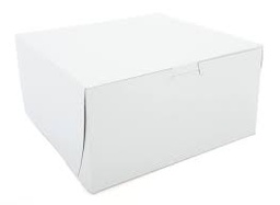 [995CB] 9x9x5" Cake Box White Clay