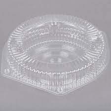 [SLP108] 8" Shallow Hinged Clear Pie Container Closeout