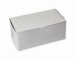 [954CB] 9x5x4" Cake Box White Clay
