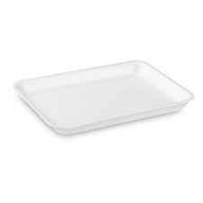 [8PWHITE] Foam Tray 8H 8P White 10x8x1.13"