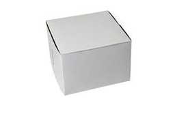 [775CB] 7x7x5" Cake Box White Clay