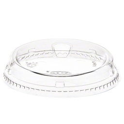 [626NSL] Lid Dome Sip Thru Clear Fits 12/14 - 24 oz PET Cups